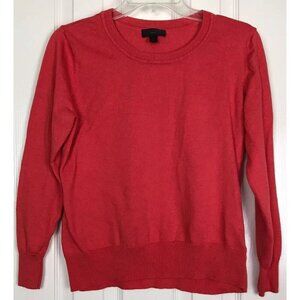 Worthington Petite Large Long Sleeve Sweater Coral Pink Elastic Waist